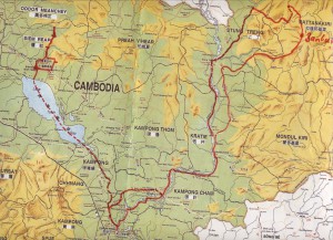 Karte Kambodscha